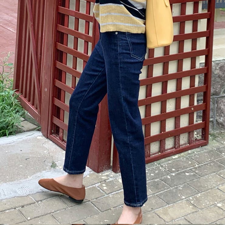 デニムパンツレディース大きいサイズストレッチストレートゆったりデニムパンツボトムスジーパンジーンズボタンきれいめロング丈サイドバックポケットコーデ着回し普段着中厚手春夏秋冬オールシーズンカジュアルアメカジステッチ