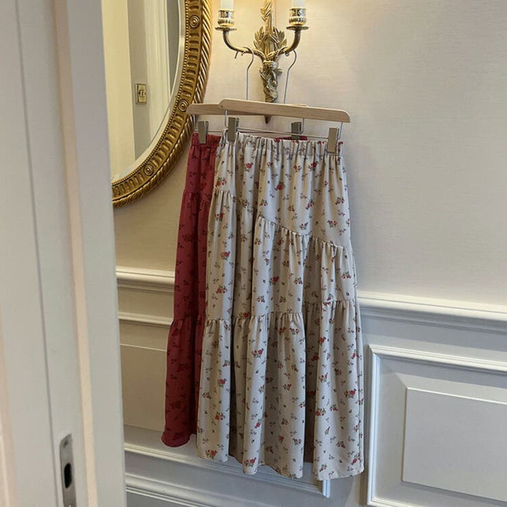 ティアードスカート フレアスカート 全2色 | teddyshop | 詳細画像11 