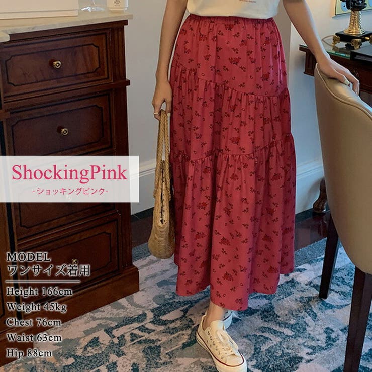 ティアードスカート フレアスカート 全2色 | teddyshop | 詳細画像4 