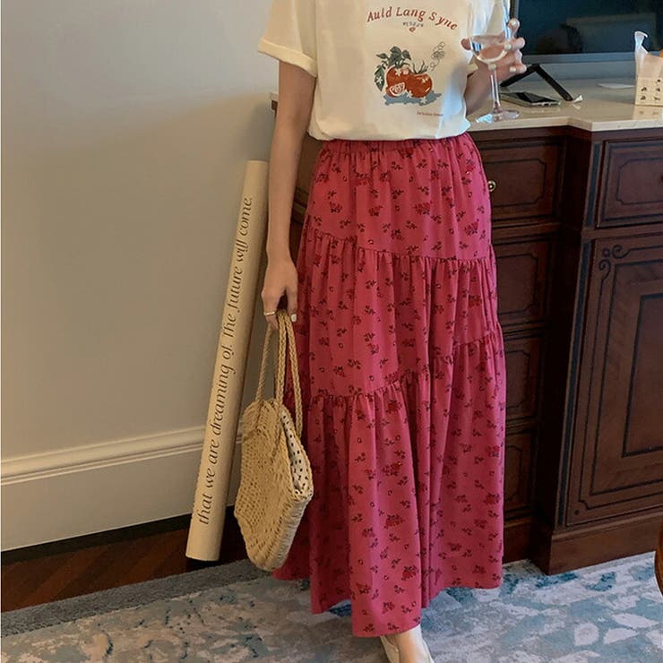 ティアードスカート フレアスカート 全2色 | teddyshop | 詳細画像15 