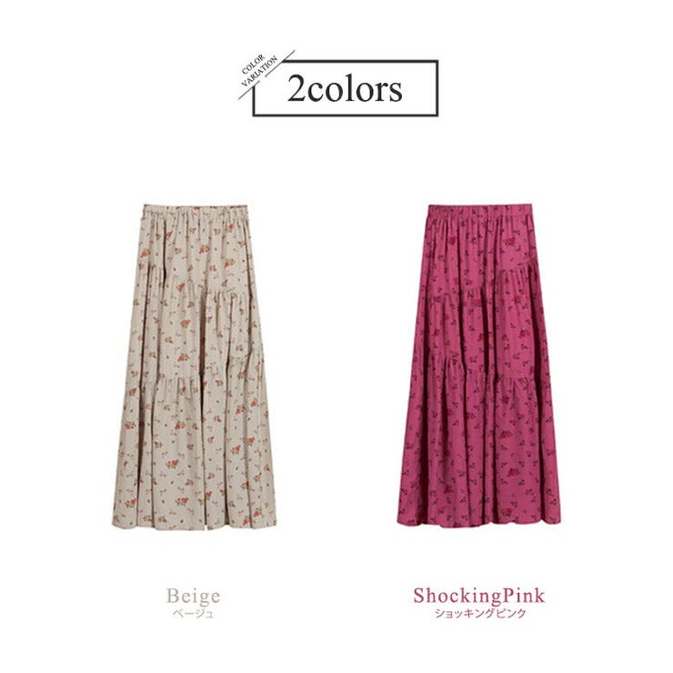 ティアードスカート フレアスカート 全2色 | teddyshop | 詳細画像5 