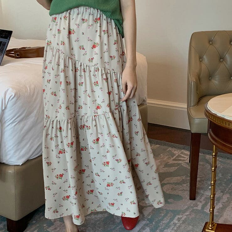 ティアードスカート フレアスカート 全2色 | teddyshop | 詳細画像6 