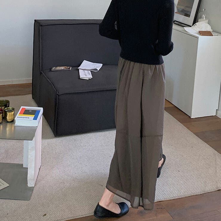 フレアスカート シアー ロングスカート | teddyshop | 詳細画像20 