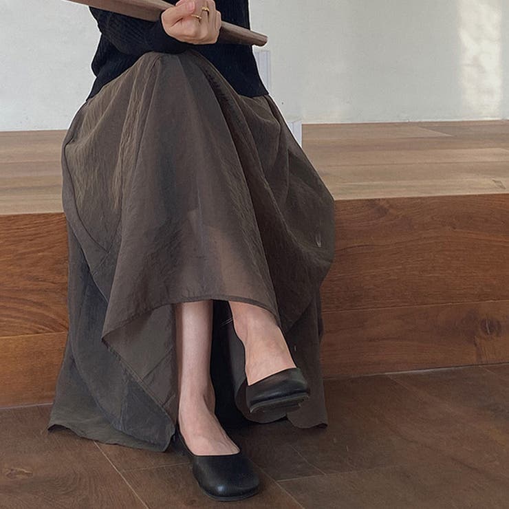 フレアスカート シアー ロングスカート | teddyshop | 詳細画像21 