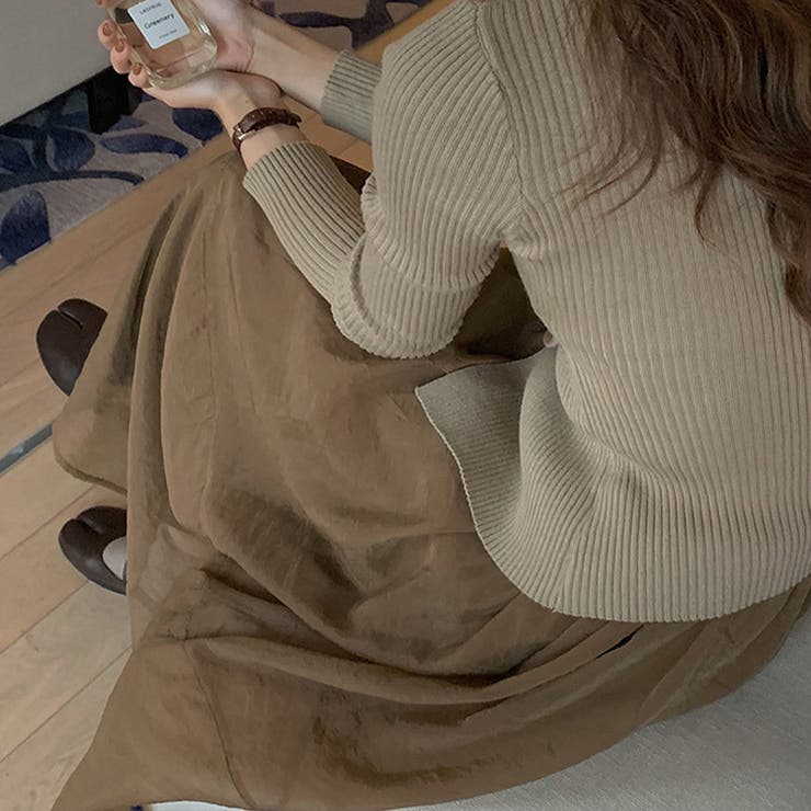 フレアスカート シアー ロングスカート | teddyshop | 詳細画像24 