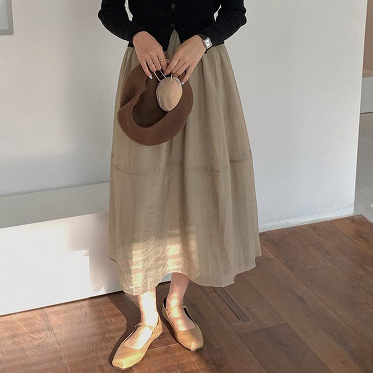 フレアスカート シアー ロングスカート | teddyshop | 詳細画像25 