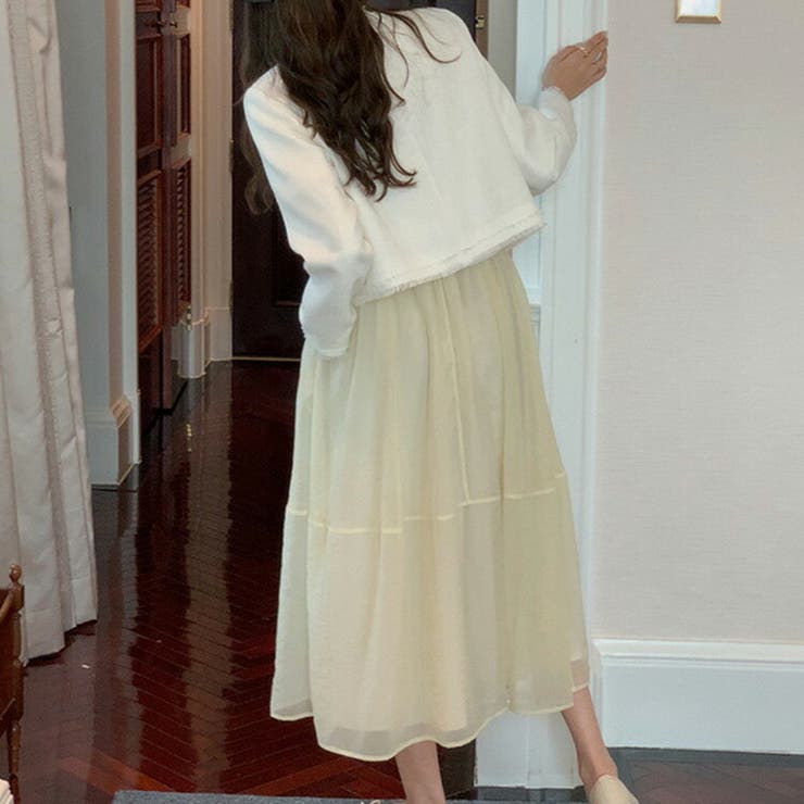 フレアスカート シアー ロングスカート | teddyshop | 詳細画像29 