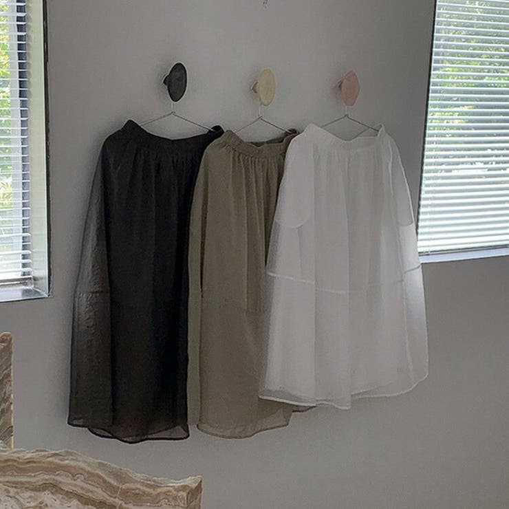 フレアスカート シアー ロングスカート | teddyshop | 詳細画像38 