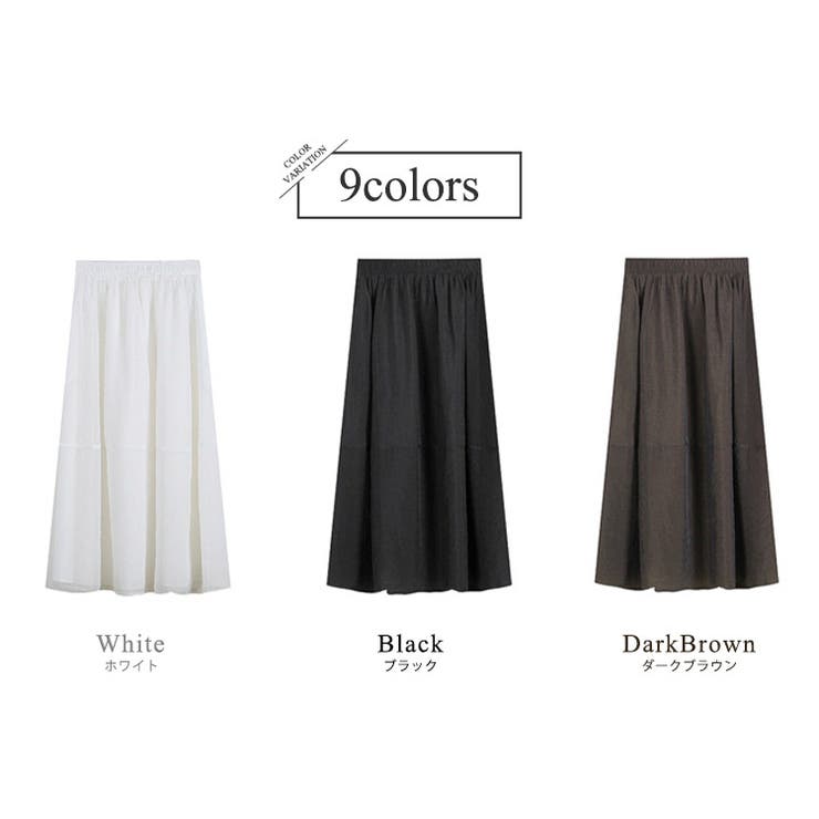 フレアスカート シアー ロングスカート | teddyshop | 詳細画像12 