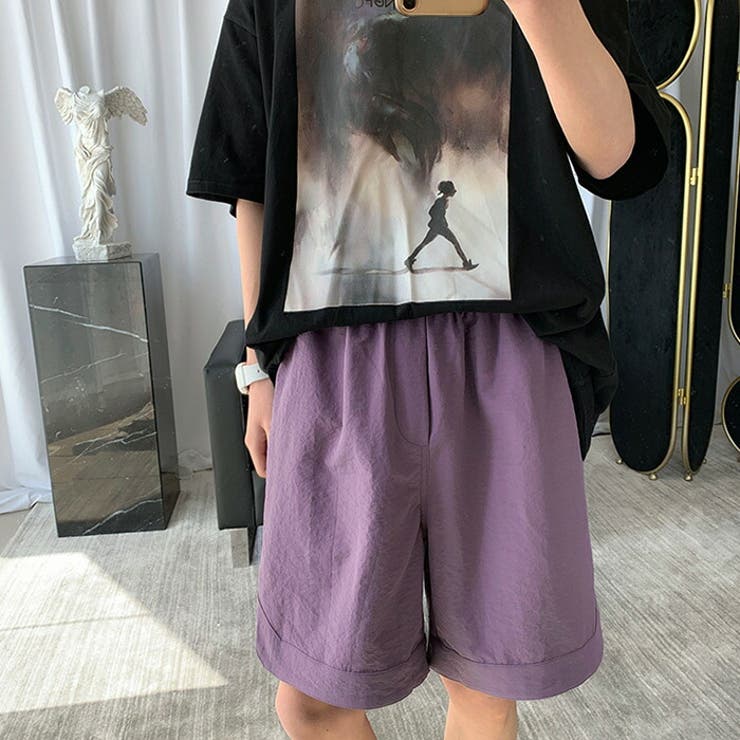 ハーフパンツレディースハーフ丈半パン半ズボンボトムス可愛いお洒落無地普段使い女性用春夏スポーティーイージーパンツジャージシンプルカジュアルストリート部屋着白黒動きやすいウエストゴムセンターラインサイドポケット後ろポケット