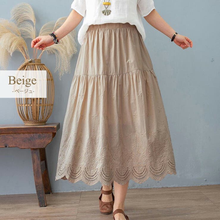 フレアスカート ミモレ丈 花柄 | teddyshop | 詳細画像4 