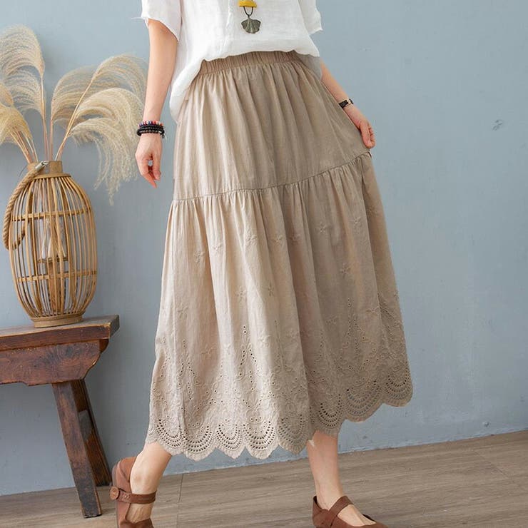 フレアスカート ミモレ丈 花柄 | teddyshop | 詳細画像11 