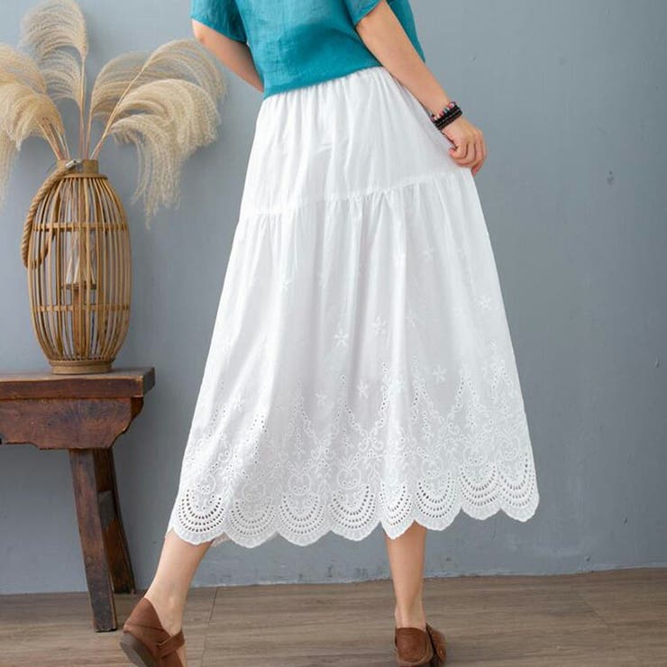 フレアスカート ミモレ丈 花柄 | teddyshop | 詳細画像14 