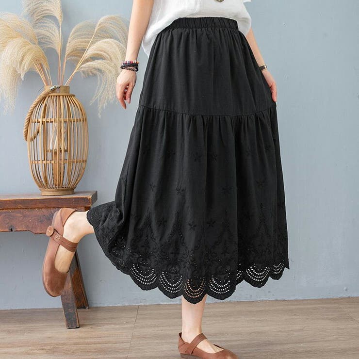 フレアスカート ミモレ丈 花柄 | teddyshop | 詳細画像7 