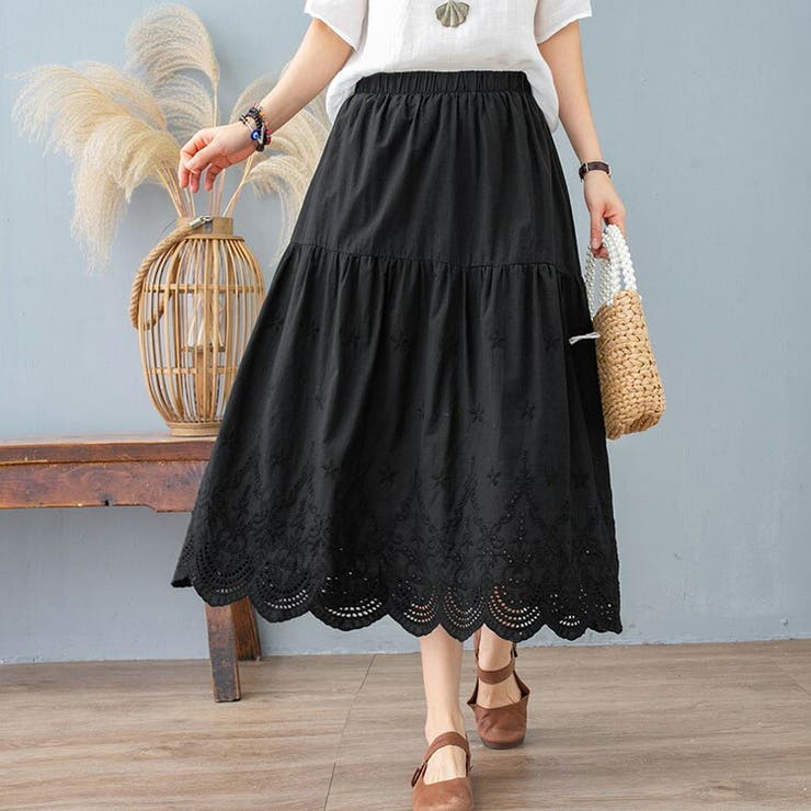 フレアスカート ミモレ丈 花柄 | teddyshop | 詳細画像8 