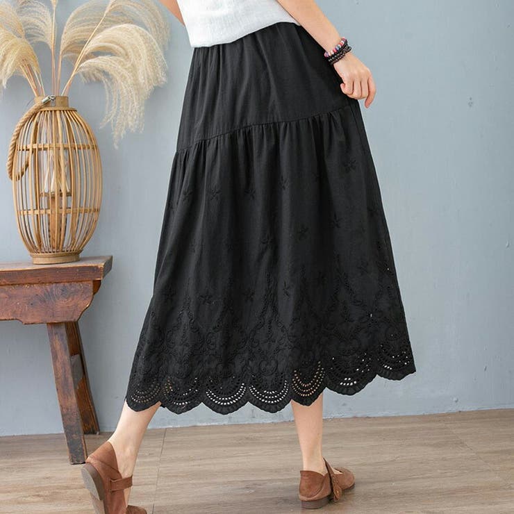 フレアスカート ミモレ丈 花柄 | teddyshop | 詳細画像9 