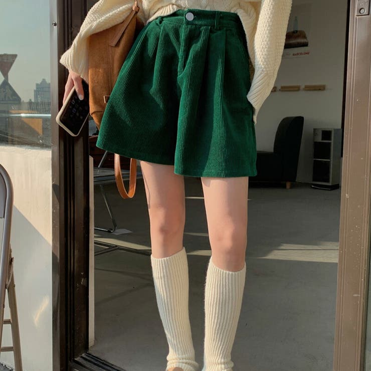 ショートパンツ コーデュロイ レディース[品番：TY000007298
