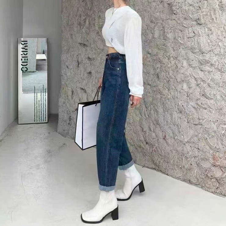 デニムパンツ テーパード ストレート | teddyshop | 詳細画像4 