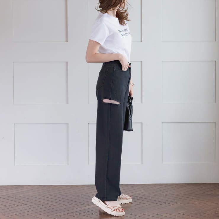 ダメージデニム パンツ ボトムス | teddyshop | 詳細画像11 