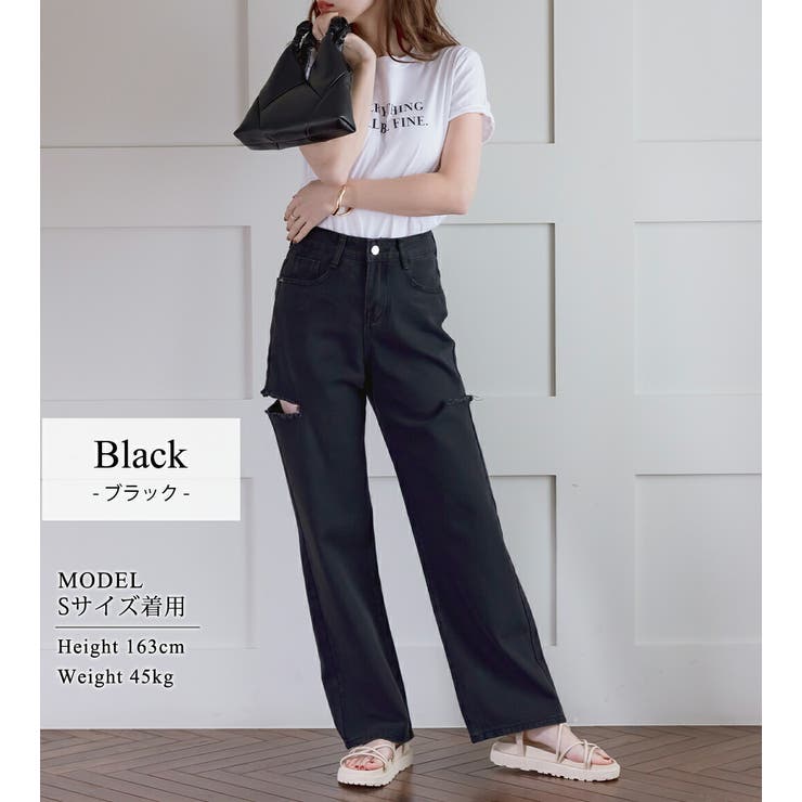 ダメージデニム パンツ ボトムス | teddyshop | 詳細画像3 