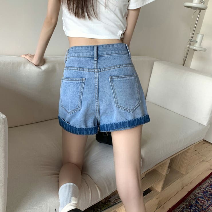 デニム ショートパンツ バイカラー | teddyshop | 詳細画像9 