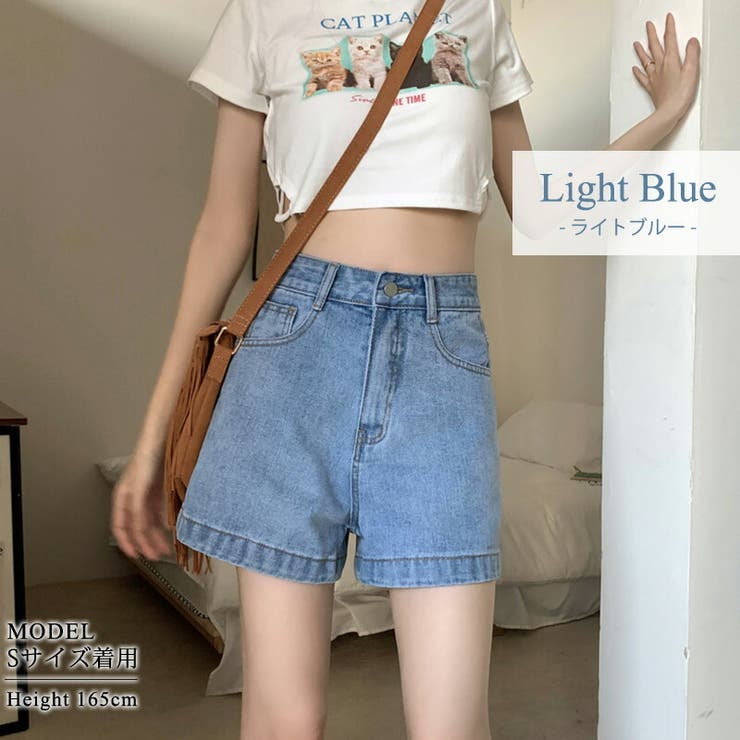 デニム ショートパンツ バイカラー | teddyshop | 詳細画像3 