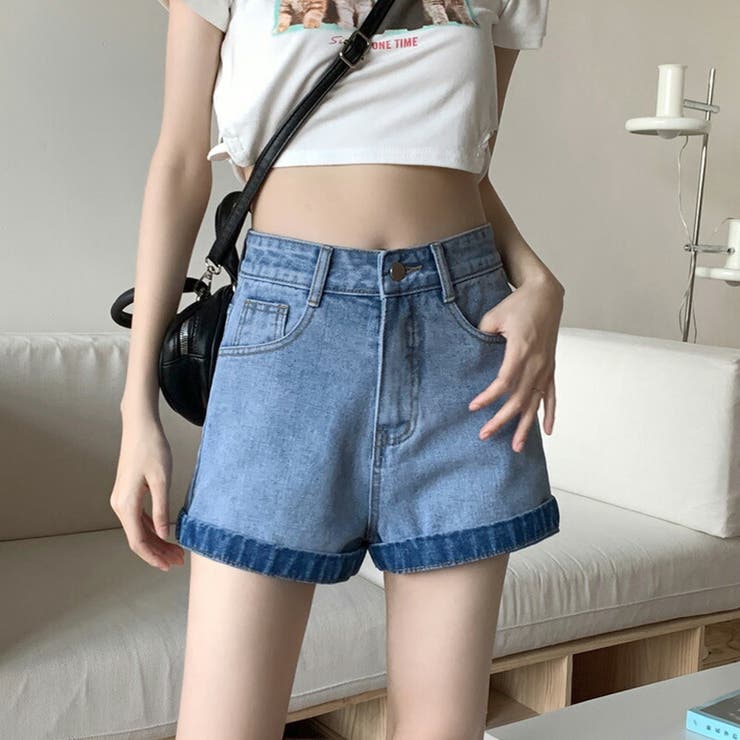 デニム ショートパンツ バイカラー | teddyshop | 詳細画像6 