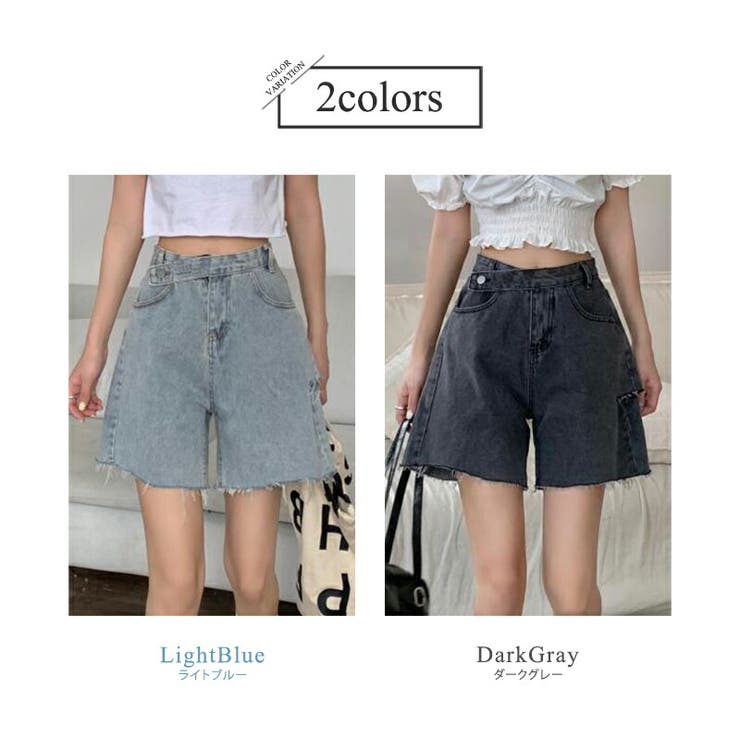 ハーフパンツ ショートパンツ デニム[品番:TY000007837 ハーフパンツ ショートパンツ デニム[品番:TY000007837