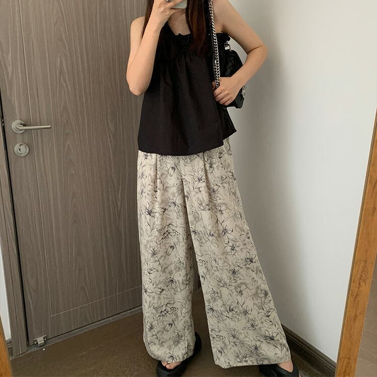 ワイドパンツ ロング丈 花柄 | teddyshop | 詳細画像7 