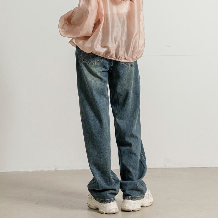 デニム ワイドパンツ ダメージデニム | teddyshop | 詳細画像8 