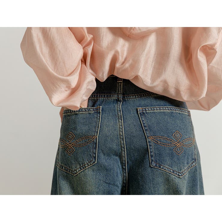 デニム ワイドパンツ ダメージデニム | teddyshop | 詳細画像12 