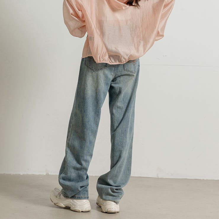 デニム ワイドパンツ ダメージデニム | teddyshop | 詳細画像16 