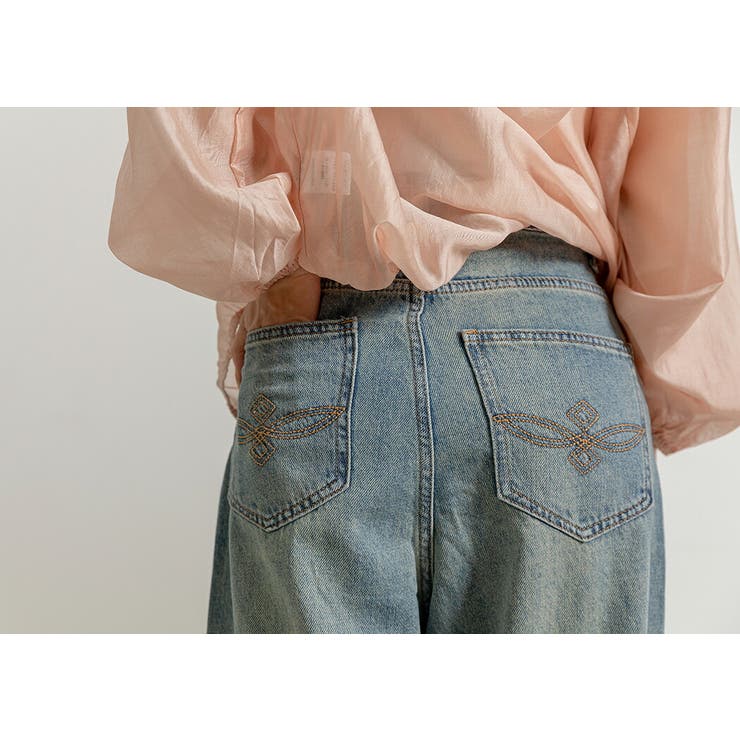 デニム ワイドパンツ ダメージデニム | teddyshop | 詳細画像19 