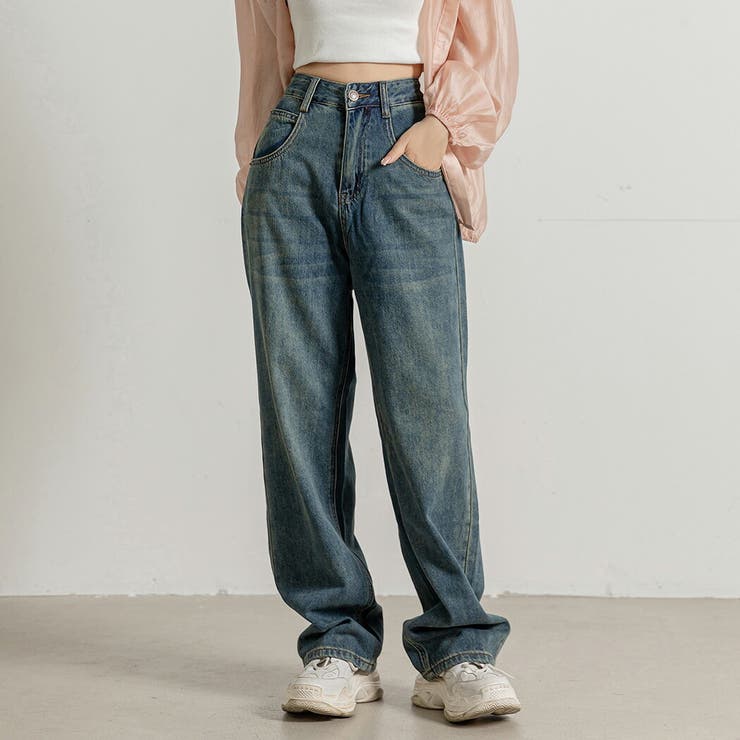 デニム ワイドパンツ ダメージデニム | teddyshop | 詳細画像7 