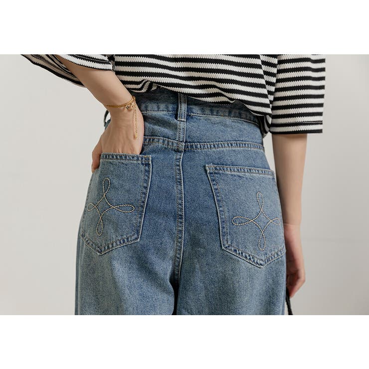 デニム ワイドパンツ ストレート | teddyshop | 詳細画像9 