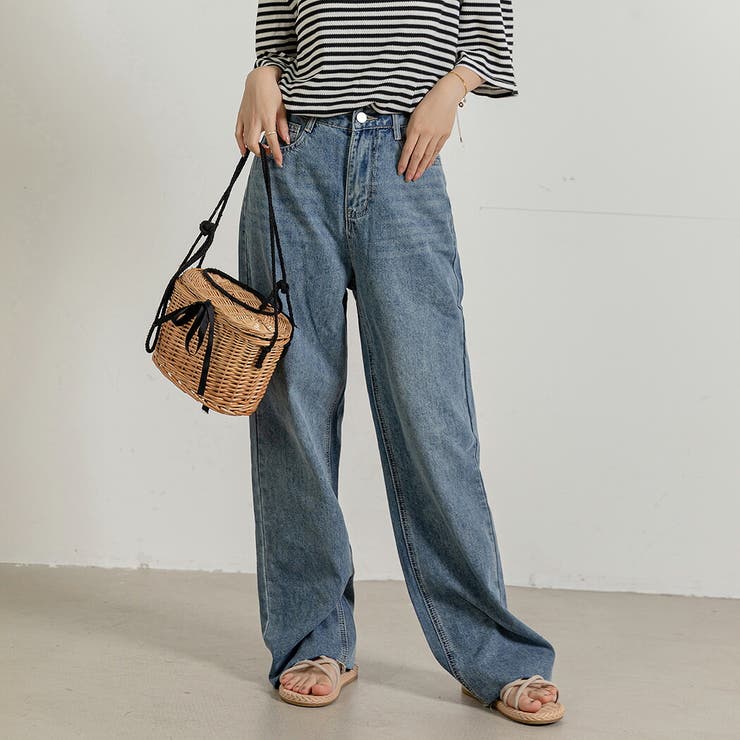 デニム ワイドパンツ ストレート | teddyshop | 詳細画像4 