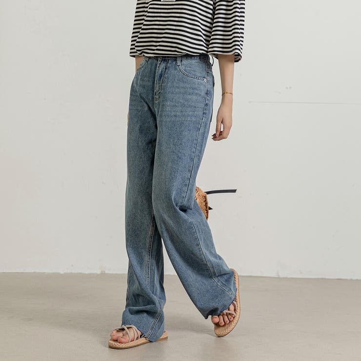 デニム ワイドパンツ ストレート | teddyshop | 詳細画像5 