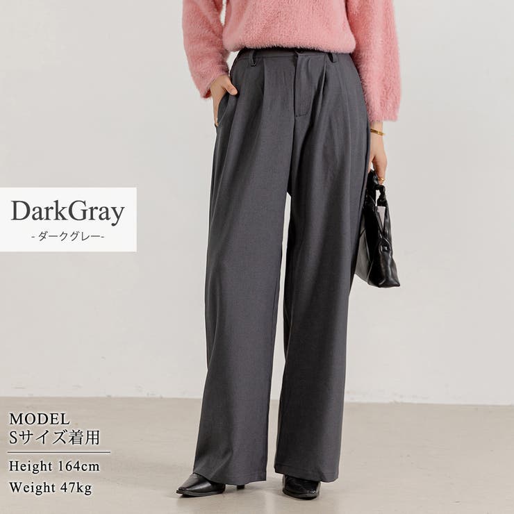 ワイドパンツ ロングパンツ ハイウエスト | teddyshop | 詳細画像4 