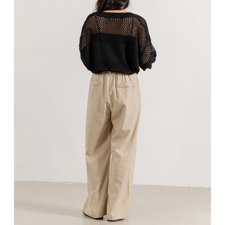 ワイドパンツ ロングパンツ ハイウエスト | teddyshop | 詳細画像18 