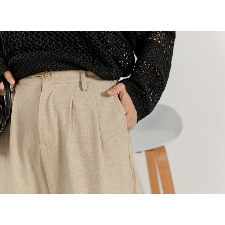 ワイドパンツ ロングパンツ ハイウエスト | teddyshop | 詳細画像20 