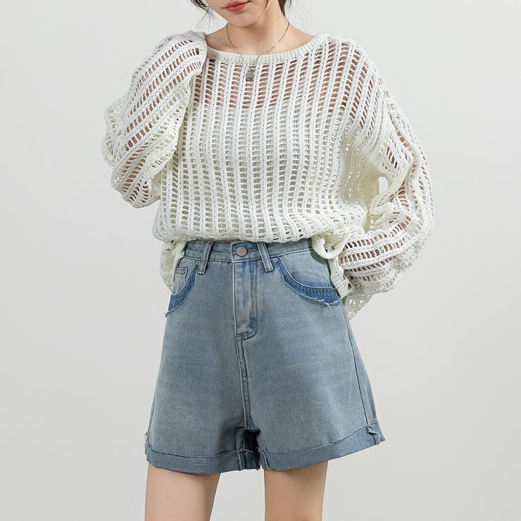 デニム ショートパンツ レディース[品番：TY000008473