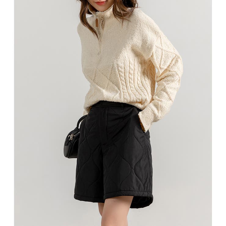 ショートパンツ ハーフパンツ キルティング[品番：TY000008635