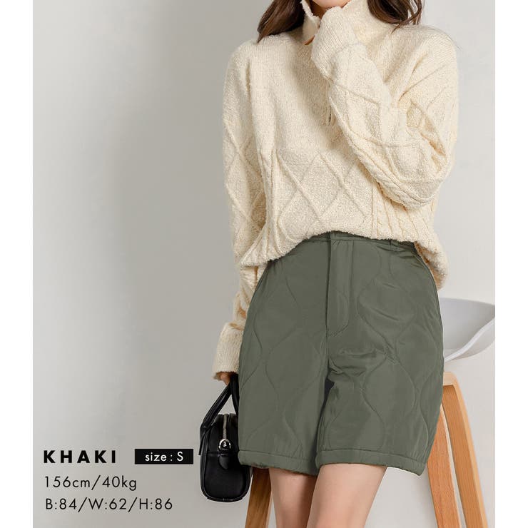 ショートパンツ ハーフパンツ キルティング[品番：TY000008635