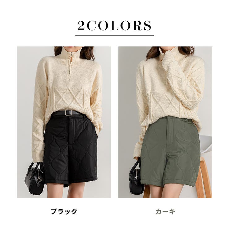 ショートパンツ ハーフパンツ キルティング[品番：TY000008635