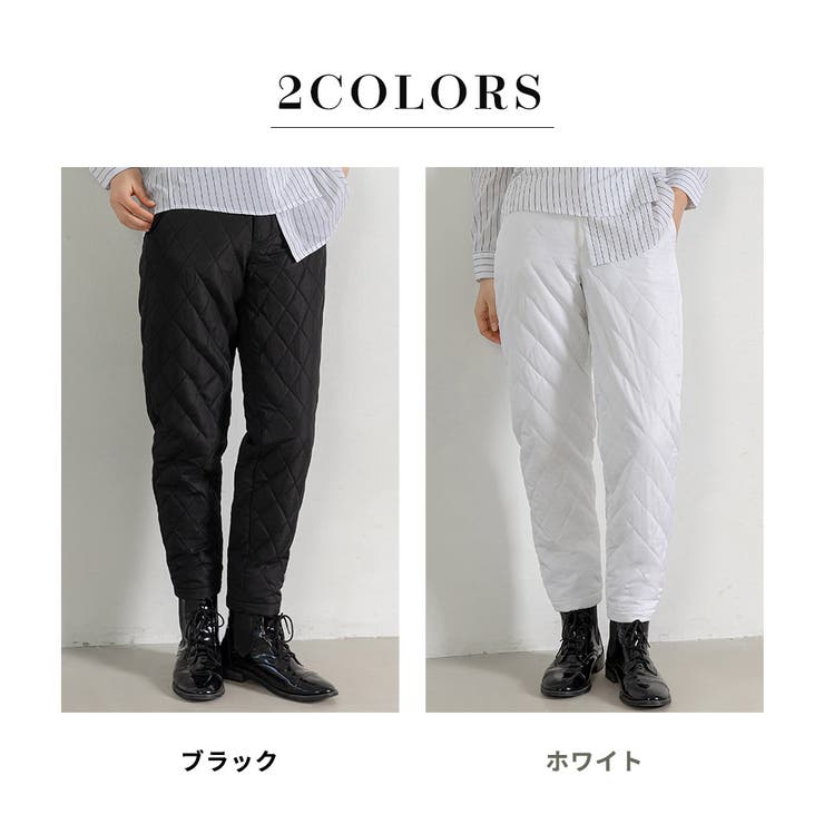 キルティング テーパードパンツ レディース[品番：TY000008636