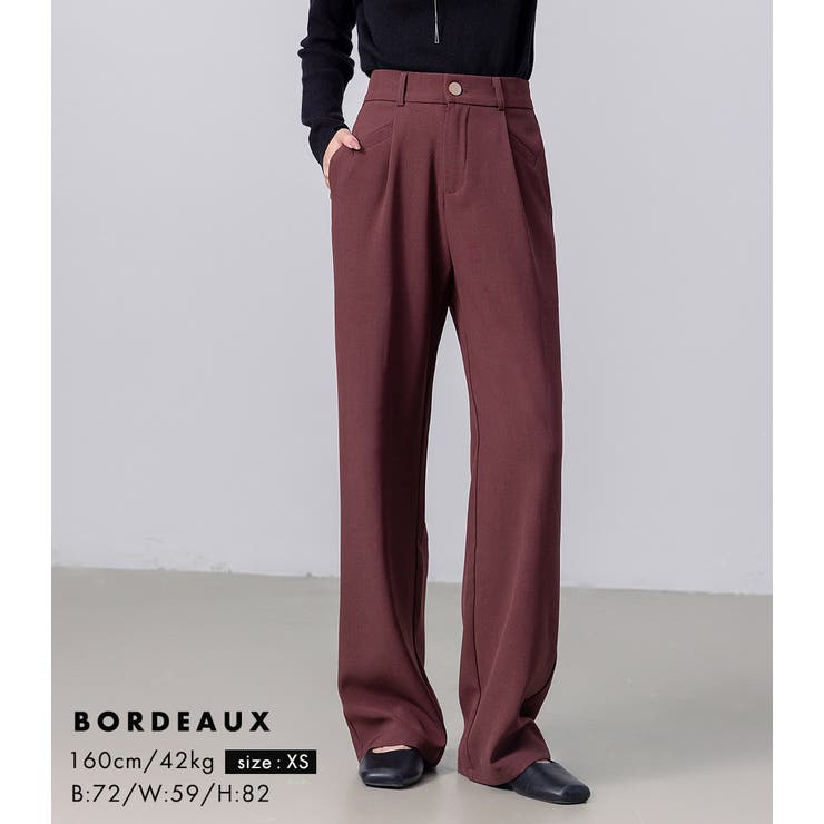 ハイウエスト タックパンツ スラックス | teddyshop | 詳細画像23 