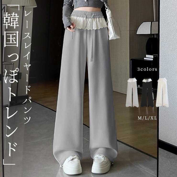 スウェットパンツ ロングパンツ レース | teddyshop | 詳細画像1 