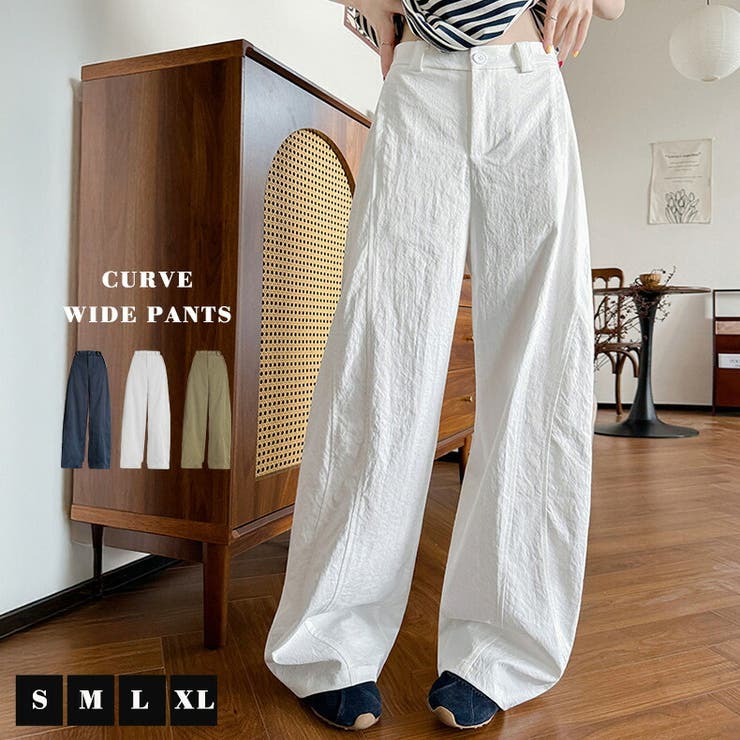 カーブパンツ レディース 全3色 | teddyshop | 詳細画像2 