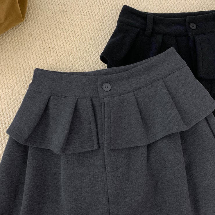 「ぱっと華やかウエストフリル」ワイドパンツ レディース ボトムス | teddyshop | 詳細画像14 