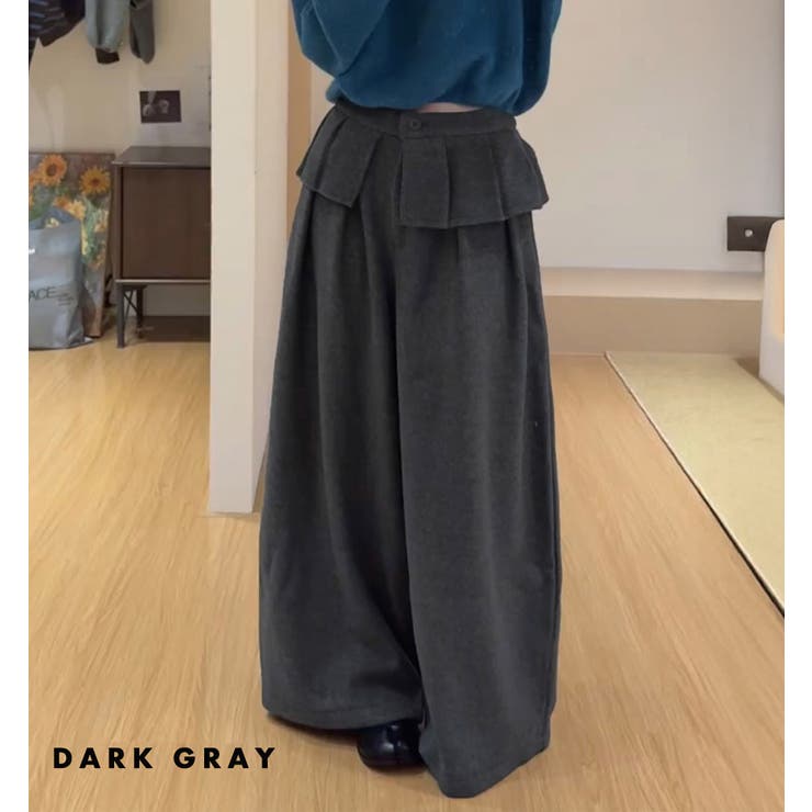 「ぱっと華やかウエストフリル」ワイドパンツ レディース ボトムス | teddyshop | 詳細画像7 